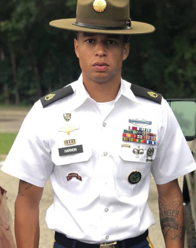 a young black man in a military uniform