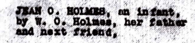 snippet of historical lawsuit document